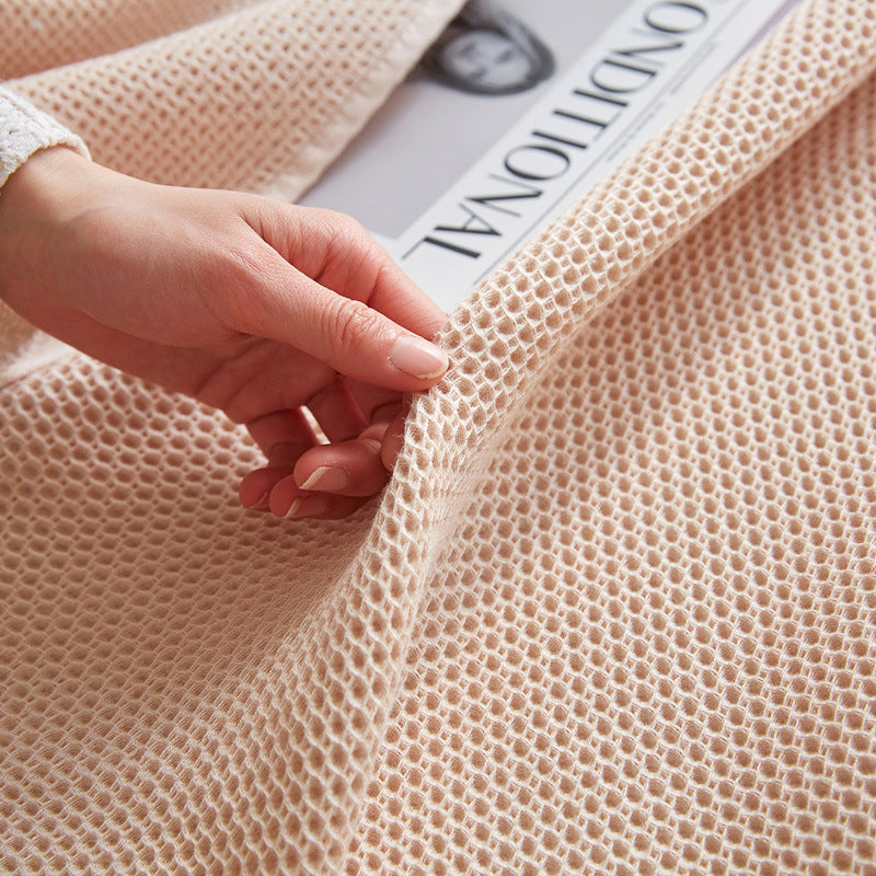 Cotton Honeycomb Towel Quilt Single Double Nap Blanket