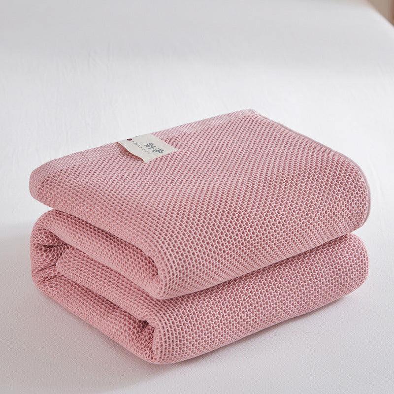 Cotton Honeycomb Towel Quilt Single Double Nap Blanket