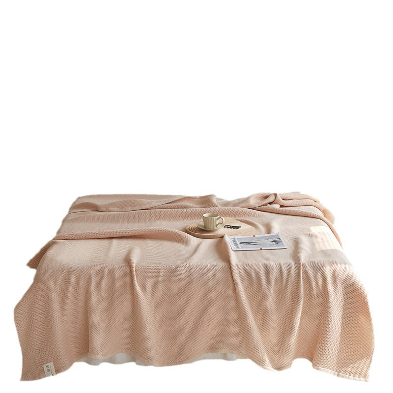 Cotton Honeycomb Towel Quilt Single Double Nap Blanket