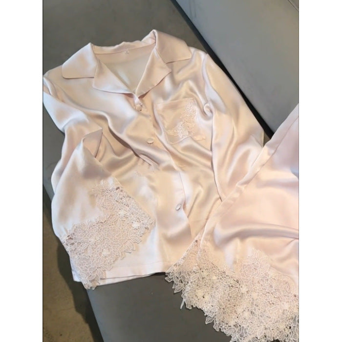 French-style Soft And Cozy Plus-Size Loungewear Set For Women