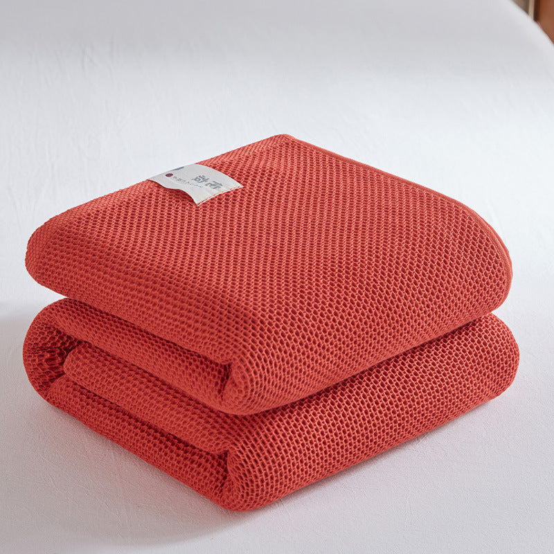 Cotton Honeycomb Towel Quilt Single Double Nap Blanket