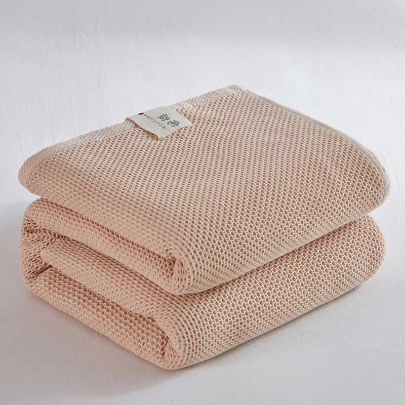 Cotton Honeycomb Towel Quilt Single Double Nap Blanket