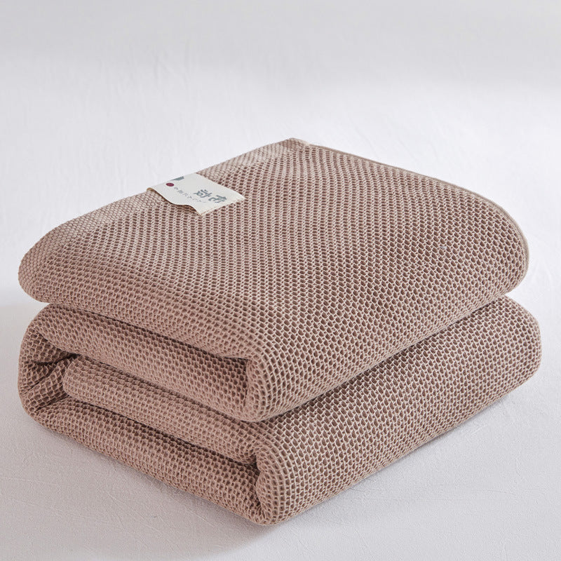 Cotton Honeycomb Towel Quilt Single Double Nap Blanket