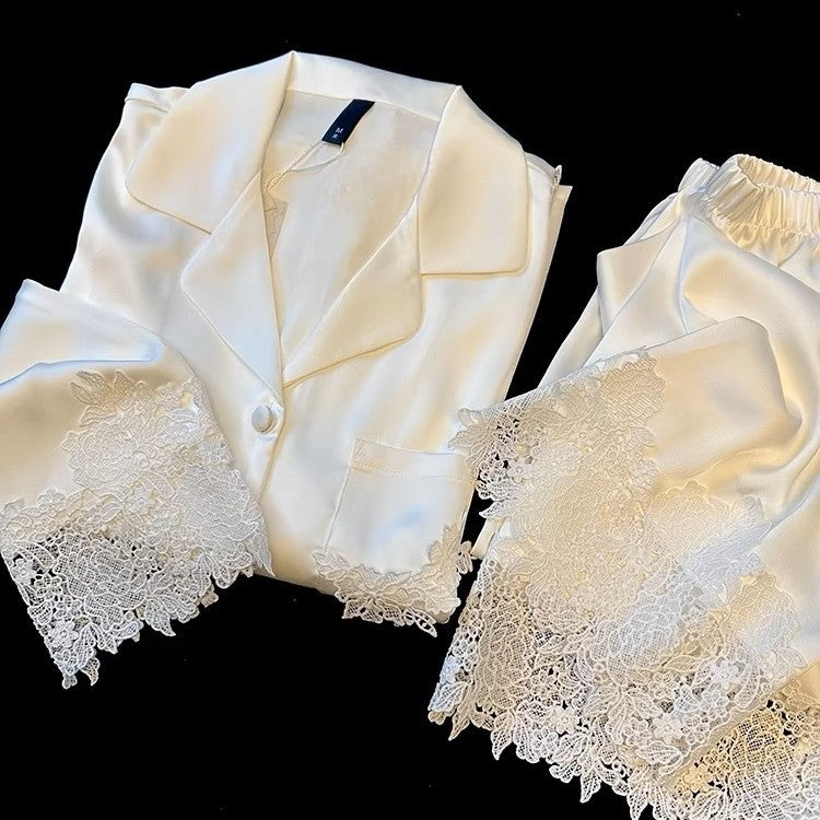 French-style Soft And Cozy Plus-Size Loungewear Set For Women