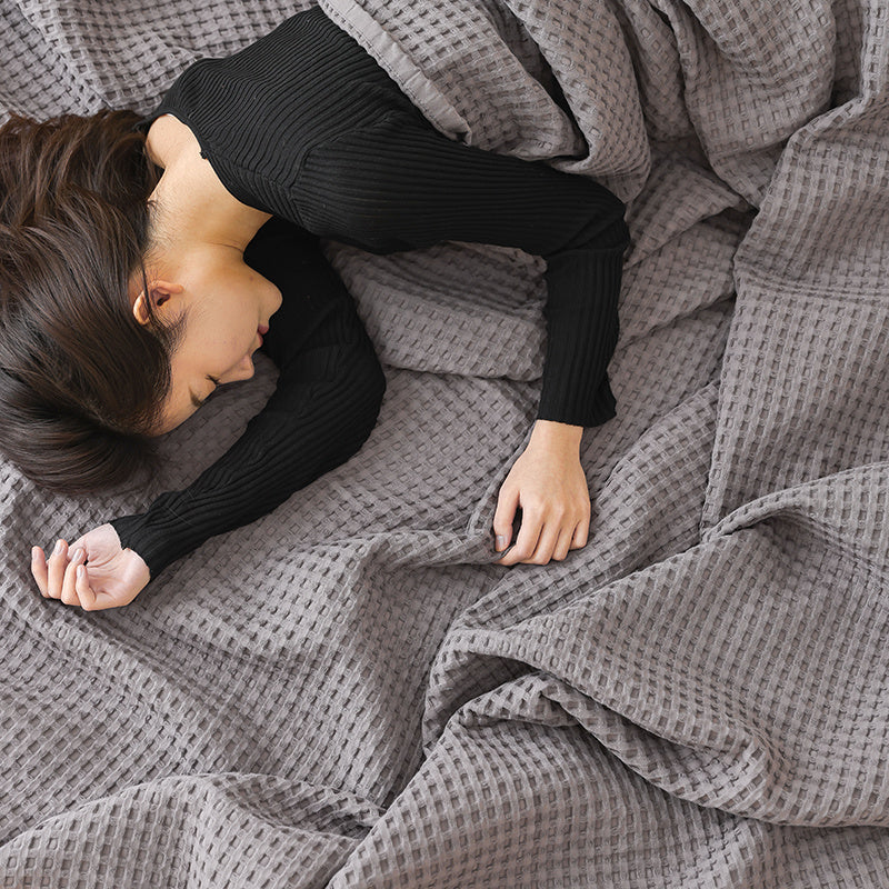 Cotton Honeycomb Towel Quilt Single Double Nap Blanket